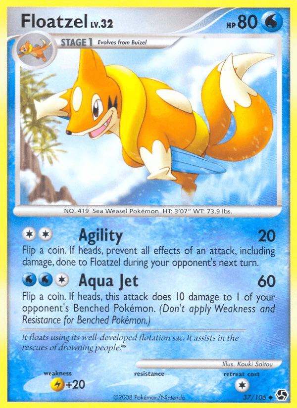 Floatzel (37/106) [Diamond & Pearl: Great Encounters] (Online Only)
