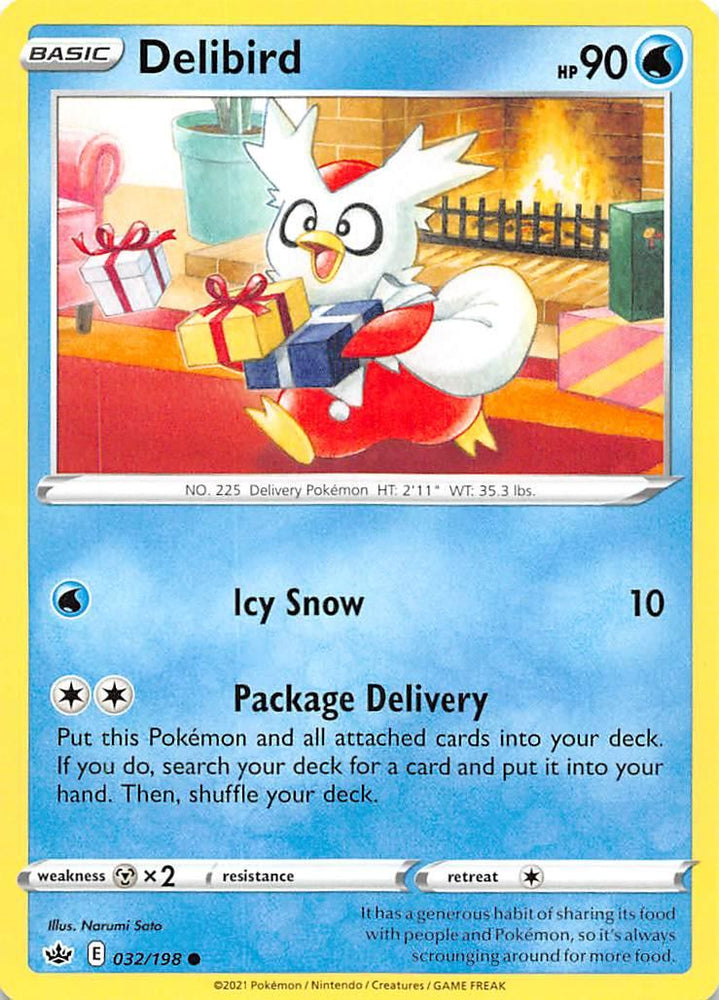 Delibird (032/198) [Sword & Shield: Chilling Reign] (Online Only)
