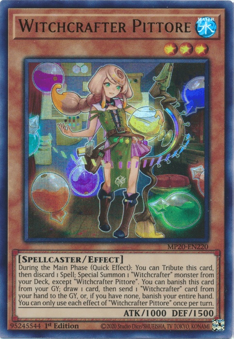 Witchcrafter Pittore [MP20-EN220] Ultra Rare (ONLINE ORDER ONLY)