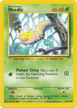 Weedle (69/102) [Base Set Unlimited] (Online Only)