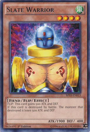 Slate Warrior [BP03-EN013] Rare (ONLINE ORDER ONLY)