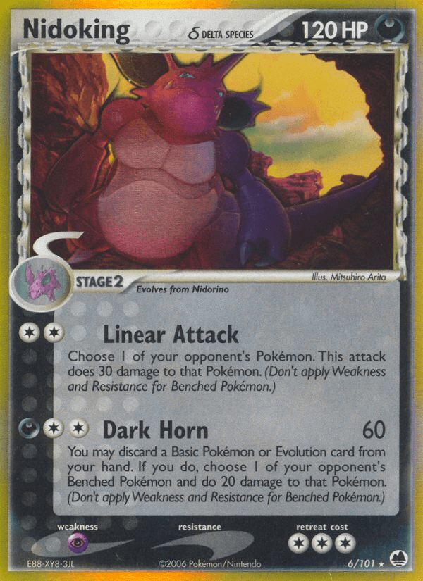 Nidoking (6/101) (Delta Species) [EX: Dragon Frontiers] (Online Only)