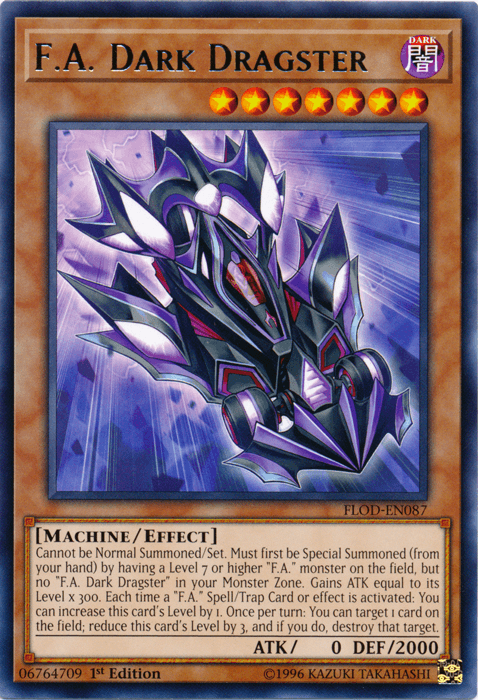 F.A. Dark Dragster [FLOD-EN087] Rare (ONLINE ORDER ONLY)