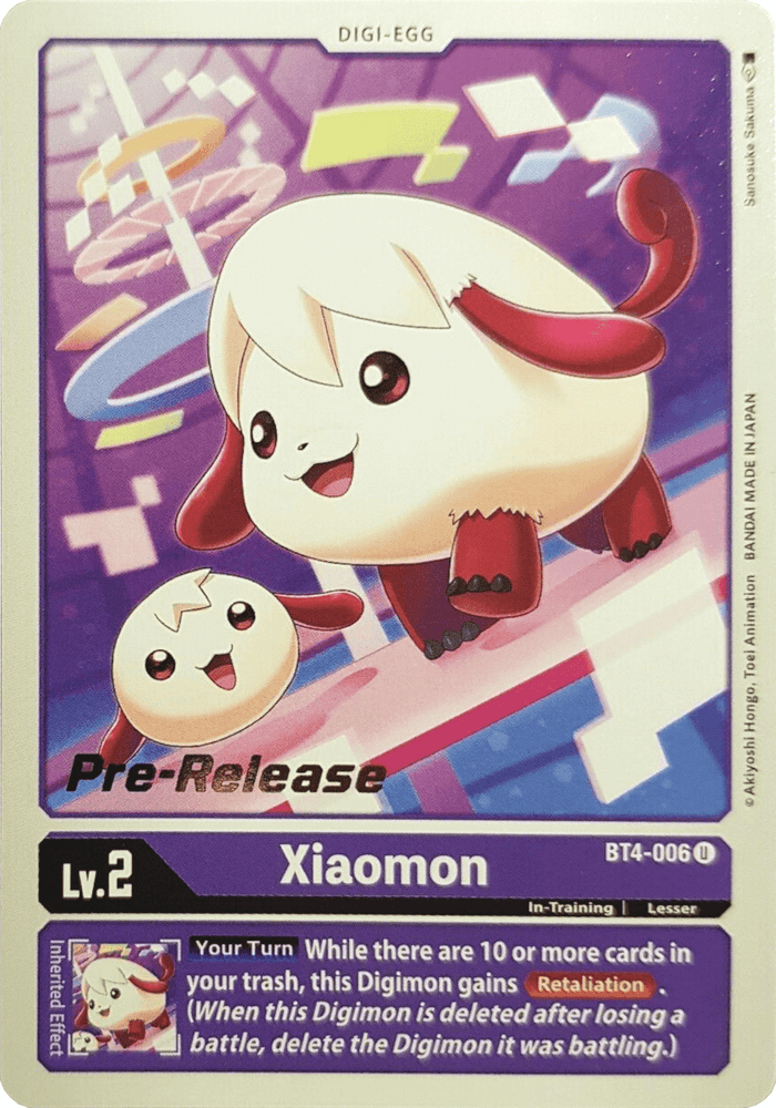 Xiaomon [BT4-006] [Great Legend Pre-Release Promos] (ONLINE ORDER ONLY)