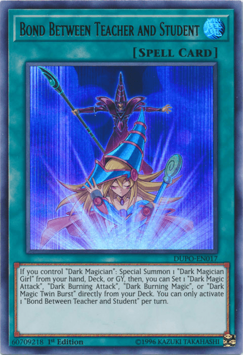 Bond Between Teacher and Student [DUPO-EN017] Ultra Rare (ONLINE ORDER ONLY)