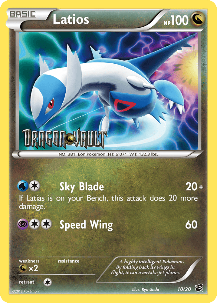 Latios (10/20) (Blister Exclusive) [Black & White: Dragon Vault] (Online Only)