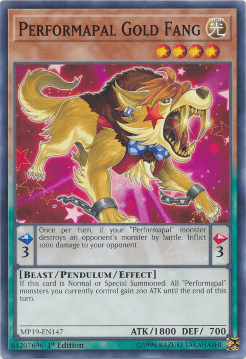 Performapal Gold Fang [MP19-EN147] Common (ONLINE ORDER ONLY)
