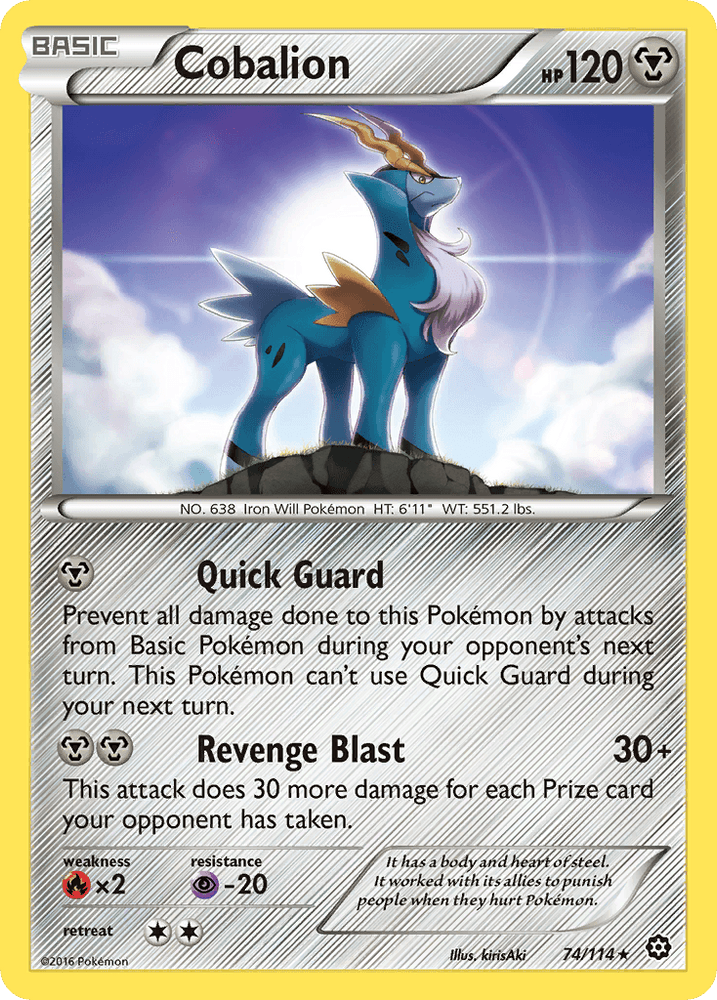 Cobalion (74/114) [XY: Steam Siege] (Online Only)