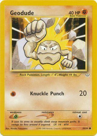 Geodude (44/64) [Neo Revelation Unlimited] (Online Only)