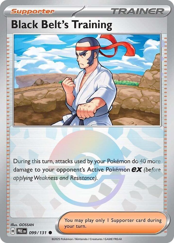 Black Belt's Training (099/131) (Poke Ball Pattern) [Scarlet & Violet: Prismatic Evolutions] (Online Only)