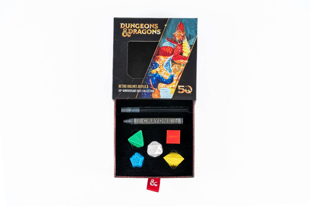 D&D 50th Anniversary Retro Vintage Holmes Replica Dice Set (ONLINE ORDER ONLY)