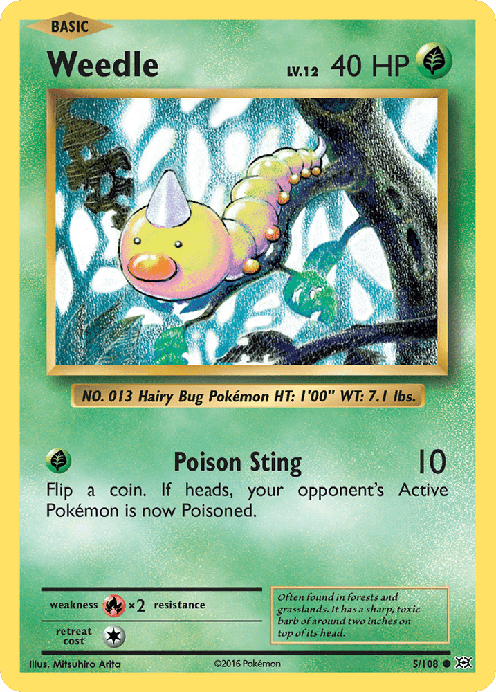 Weedle (5/108) [XY: Evolutions] (Online Only)