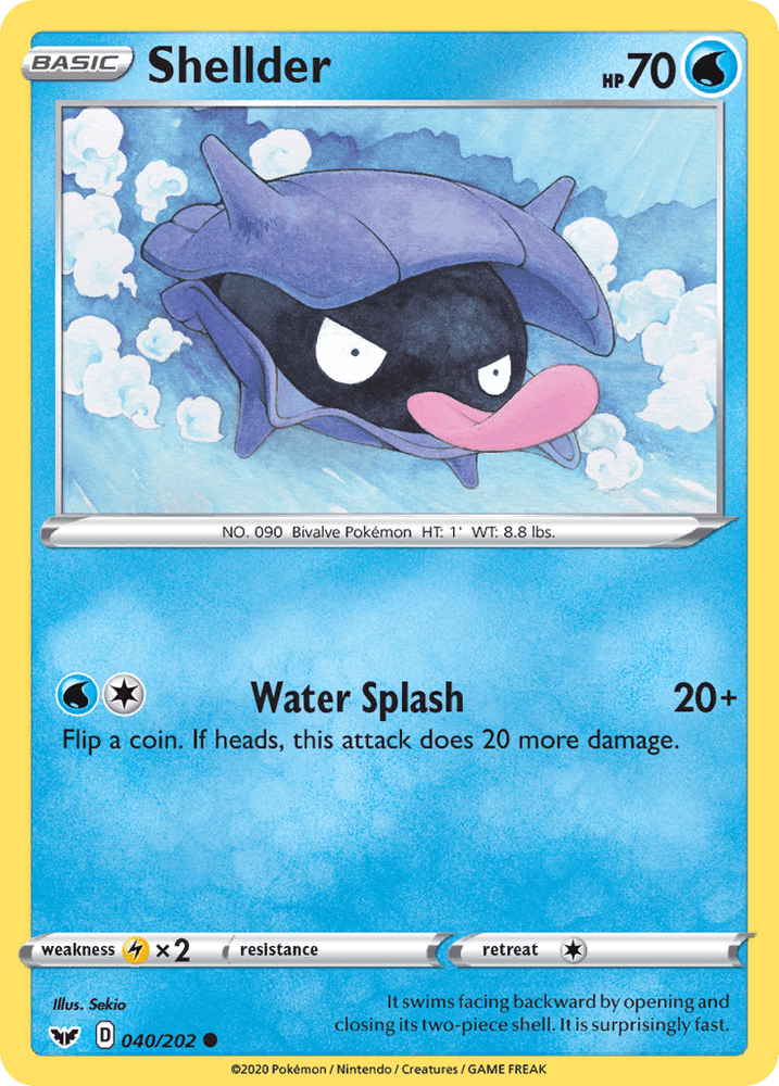 Shellder (040/202) [Sword & Shield: Base Set] (Online Only)