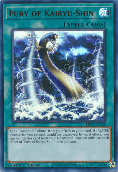Fury of Kairyu-Shin [LDS1-EN120] Ultra Rare (ONLINE ORDER ONLY)