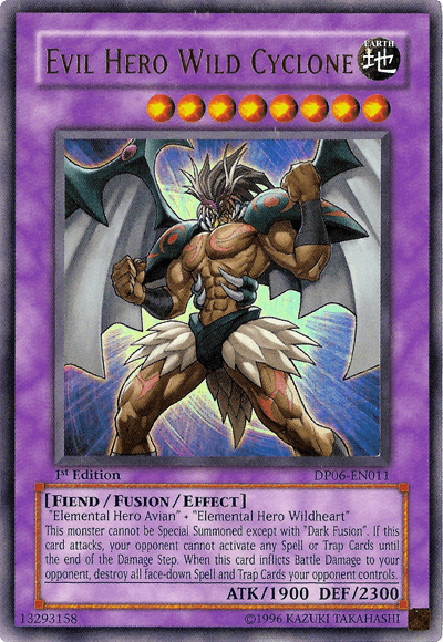 Evil Hero Wild Cyclone [DP06-EN011] Ultra Rare (ONLINE ORDER ONLY)