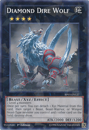 Diamond Dire Wolf [BP03-EN127] Shatterfoil Rare (ONLINE ORDER ONLY)