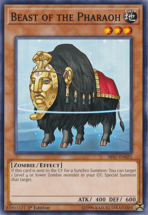 Beast of the Pharaoh [SR07-EN021] Common (ONLINE ORDER ONLY)