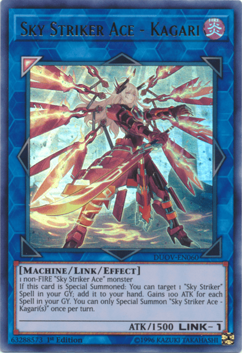 Sky Striker Ace - Kagari [DUOV-EN060] Ultra Rare (ONLINE ORDER ONLY)