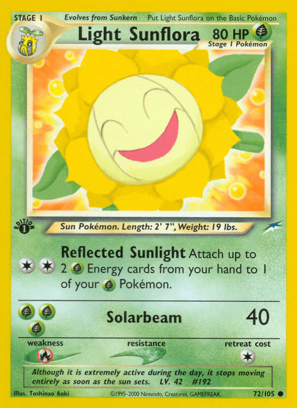 Light Sunflora (72/105) [Neo Destiny 1st Edition] (Online Only)