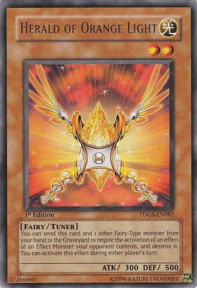 Herald of Orange Light [TDGS-EN082] Rare (ONLINE ORDER ONLY)