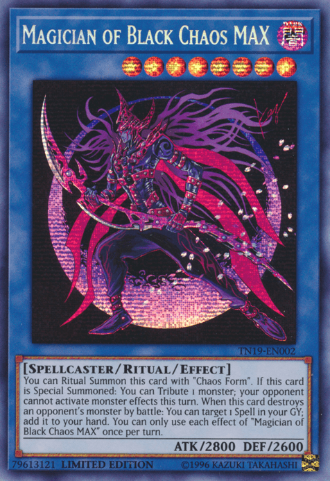 Magician of Black Chaos MAX [TN19-EN002] Prismatic Secret Rare (ONLINE ORDER ONLY)