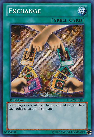 Exchange [LCYW-EN125] Secret Rare (ONLINE ORDER ONLY)