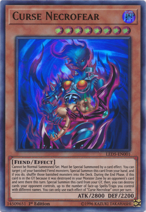 Curse Necrofear [LED5-EN001] Ultra Rare (ONLINE ORDER ONLY)