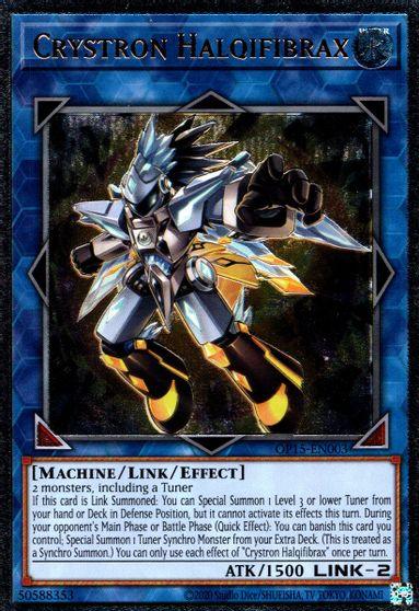 Crystron Halqifibrax [OP15-EN003] Ultimate Rare (ONLINE ORDER ONLY)