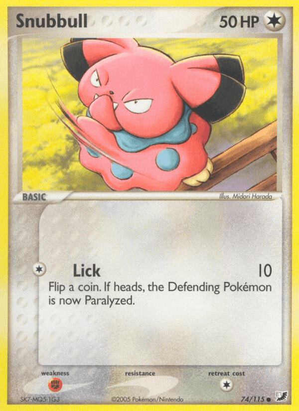 Snubbull (74/115) [EX: Unseen Forces] (Online Only)