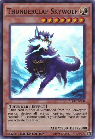 Thunderclap Skywolf [SECE-ENS08] Super Rare (ONLINE ORDER ONLY)