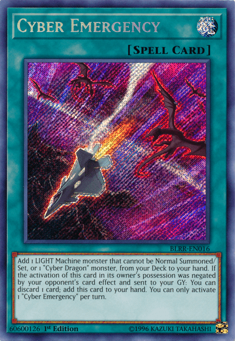 Cyber Emergency [BLRR-EN016] Secret Rare (ONLINE ORDER ONLY)