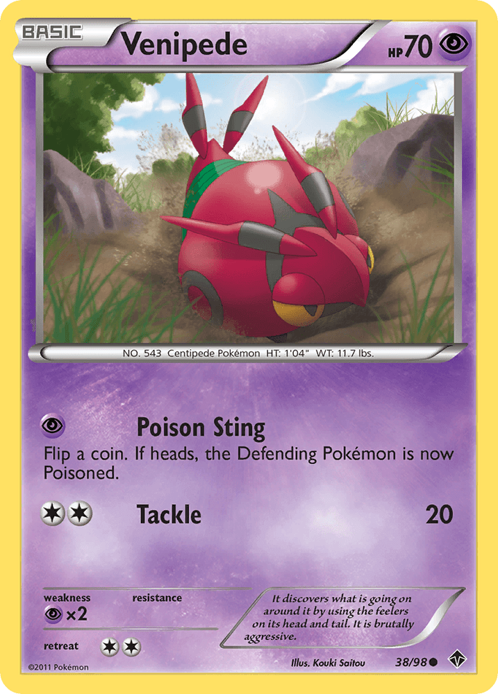Venipede (38/98) [Black & White: Emerging Powers] (Online Only)