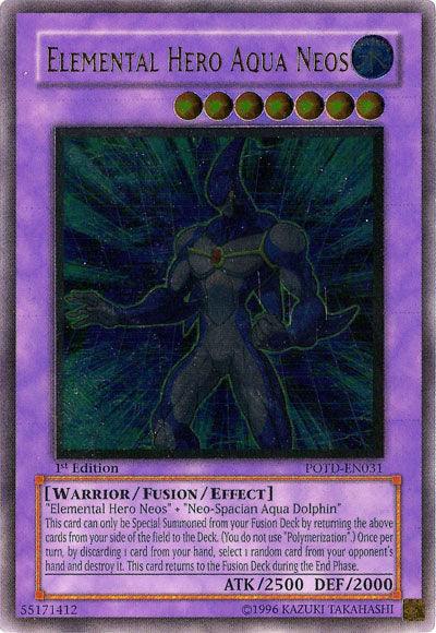 Elemental Hero Aqua Neos [POTD-EN031] Ultimate Rare (ONLINE ORDER ONLY)