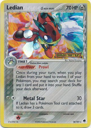 Ledian (18/101) (Delta Species) (Stamped) [EX: Dragon Frontiers] (Online Only)
