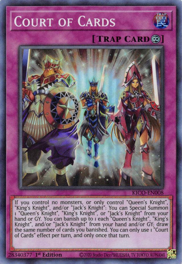 Court of Cards (Super Rare) [KICO-EN008] Super Rare (ONLINE ORDER ONLY)