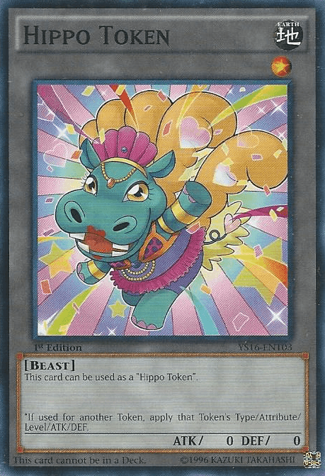 Hippo Token (Blue) [YS16-ENT03] Common (ONLINE ORDER ONLY)