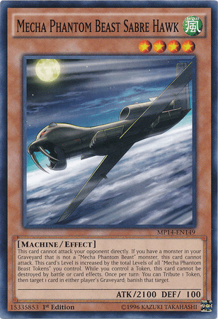 Mecha Phantom Beast Sabre Hawk [MP14-EN149] Common (ONLINE ORDER ONLY)