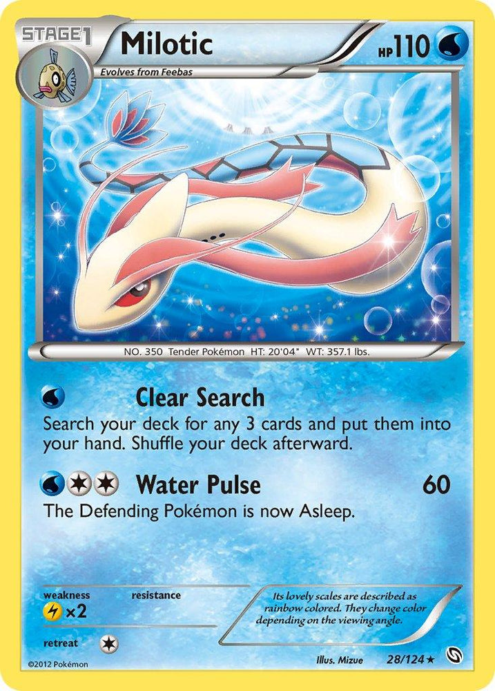 Milotic (28/124) (Theme Deck Exclusive) [Black & White: Dragons Exalted] (Online Only)