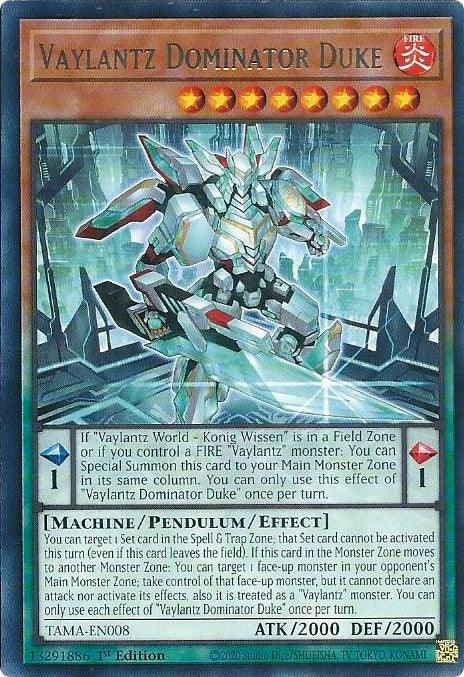 Vaylantz Dominator Duke [TAMA-EN008] Rare (ONLINE ORDER ONLY)
