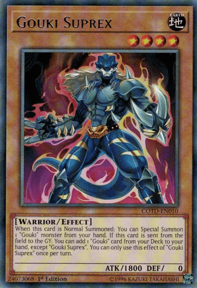 Gouki Suprex [COTD-EN010] Rare (ONLINE ORDER ONLY)