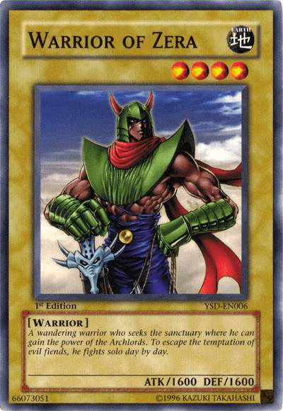 Warrior of Zera [YSD-EN006] Common (ONLINE ORDER ONLY)