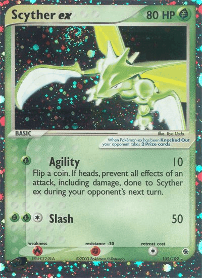 Scyther ex (102/109) [EX: Ruby & Sapphire] (Online Only)