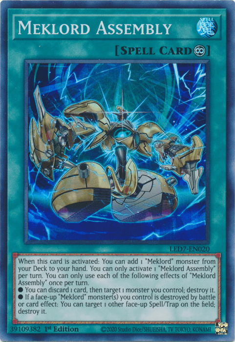Meklord Assembly [LED7-EN020] Super Rare (ONLINE ORDER ONLY)