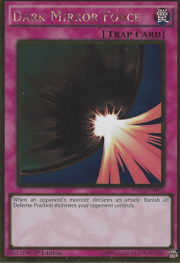 Dark Mirror Force [PGL3-EN092] Gold Rare (ONLINE ORDER ONLY)