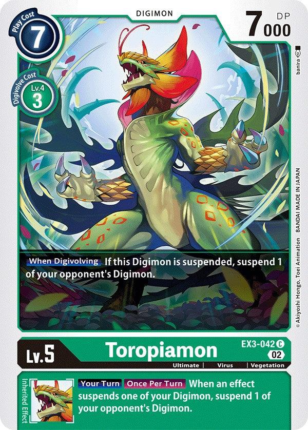 Toropiamon [EX3-042] [Draconic Roar] (ONLINE ORDER ONLY)