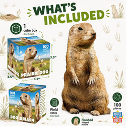Prairie Dog 100 Piece Shaped Jigsaw Puzzle