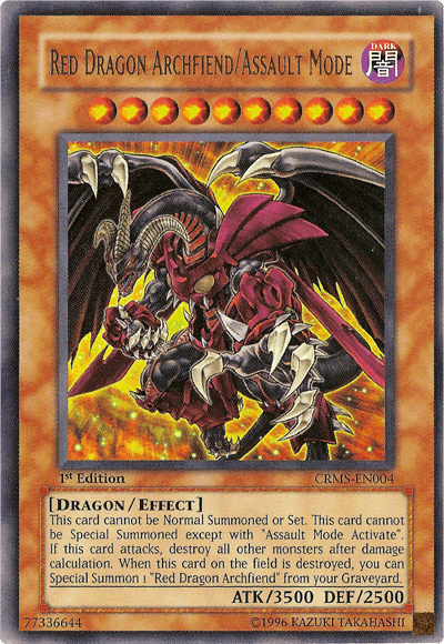 Red Dragon Archfiend/Assault Mode [CRMS-EN004] Ultra Rare (ONLINE ORDER ONLY)