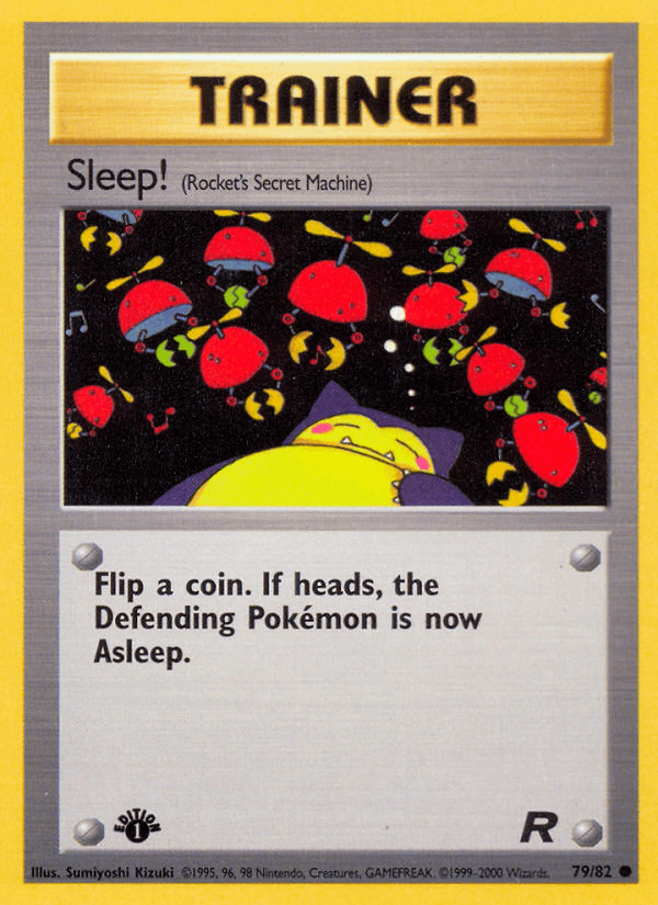 Sleep! (79/82) [Team Rocket 1st Edition] (Online Only)