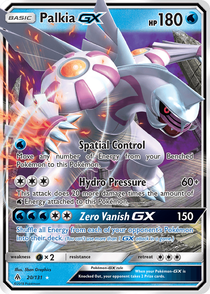 Palkia GX (20/131) [Sun & Moon: Forbidden Light] (Online Only)