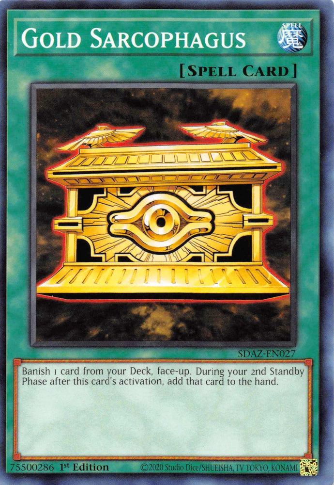 Gold Sarcophagus [SDAZ-EN027] Common (ONLINE ORDER ONLY)